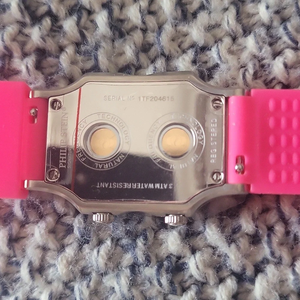 Philip Stein Firm  Women's Pink Watch Rubber Band  Last One Boxed Waterproof
